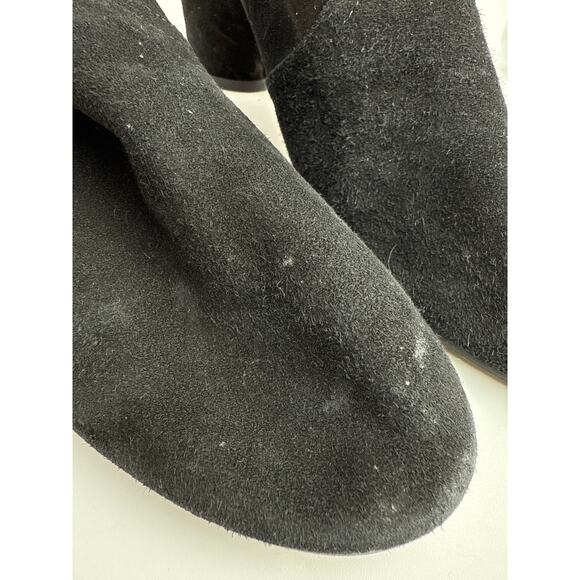 Stuart Weitzman Yuliana Women's Black Suede Block Heels Ankle Sock Boots US  6.5 - Picture 7 of 7